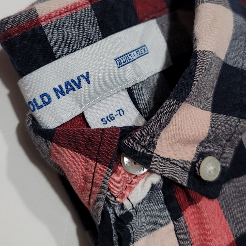 Kids Short Sleeve Button Down